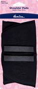 HEMLINE HANGSELL - Shoulder Pad Covered Set-In 13mm, medium - black